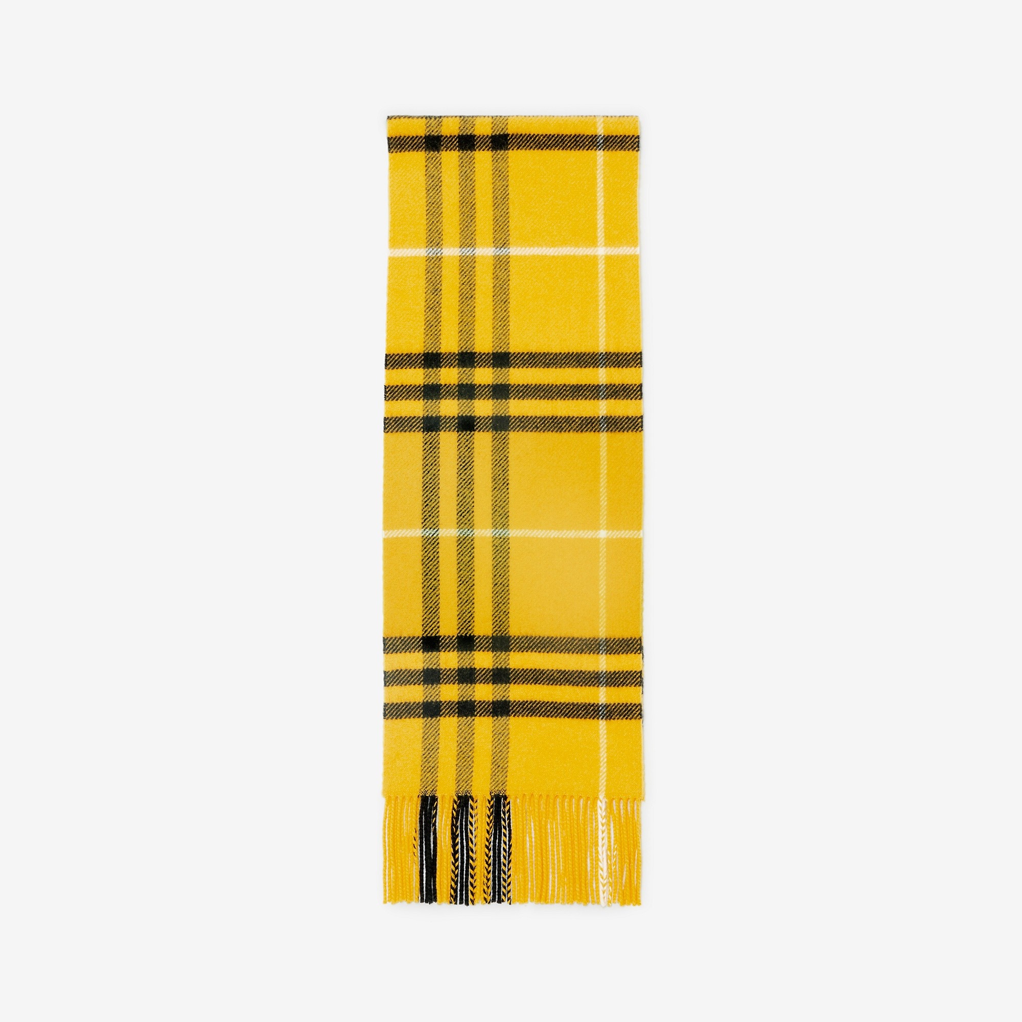 Check Wool Cashmere Scarf - 4