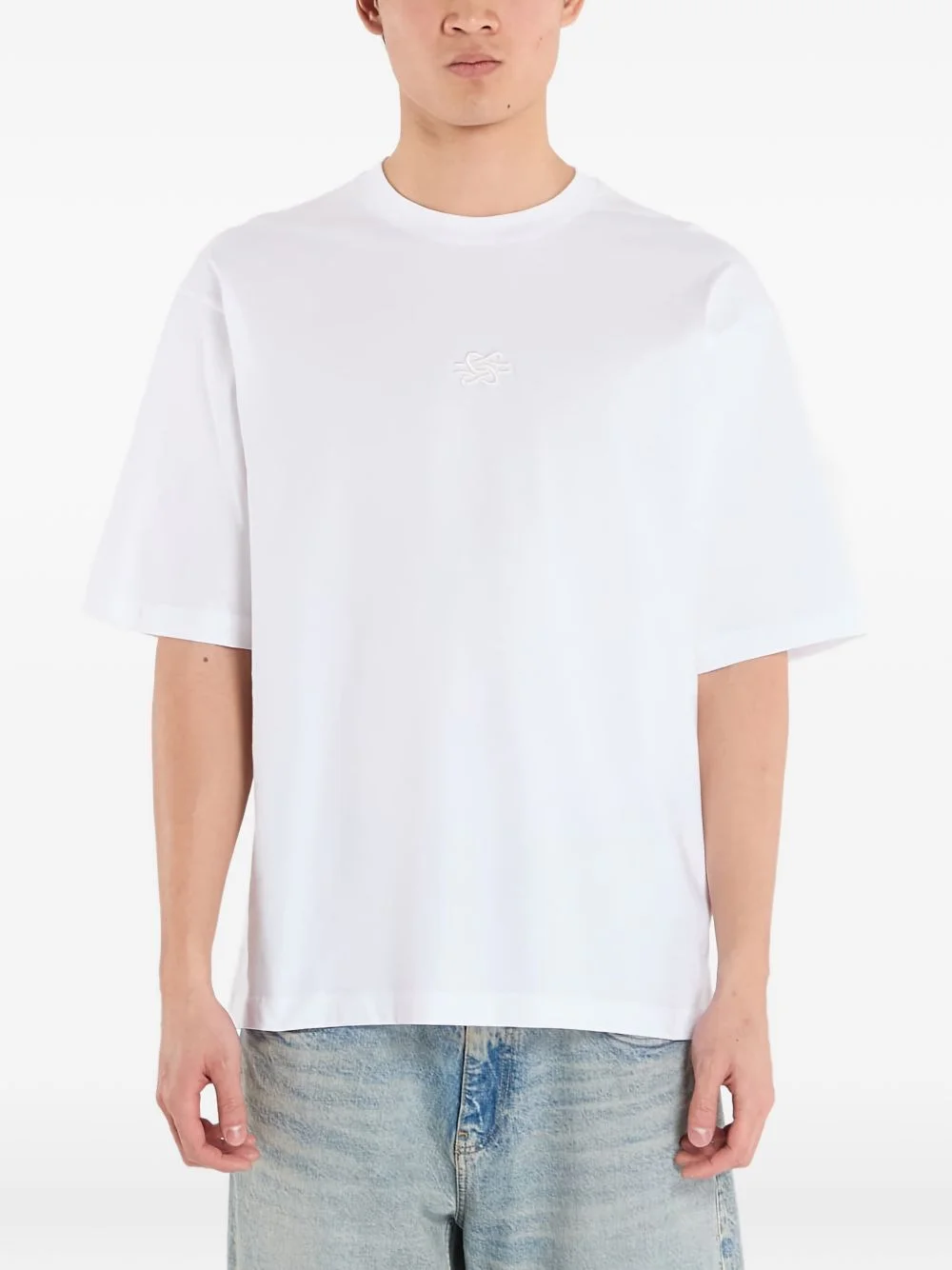 boxy embroidered T-shirt - 1