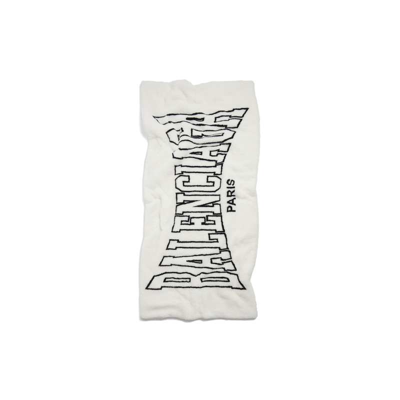 BALENCIAGA Men's Balenciaga Boxing Padded Stola in White/black outlook
