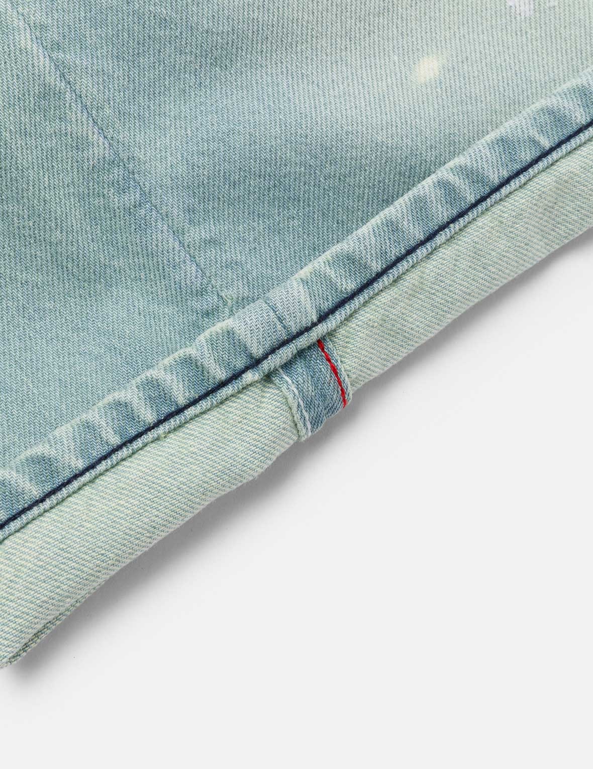 Daicock Print Oversized Denim Shorts - 11