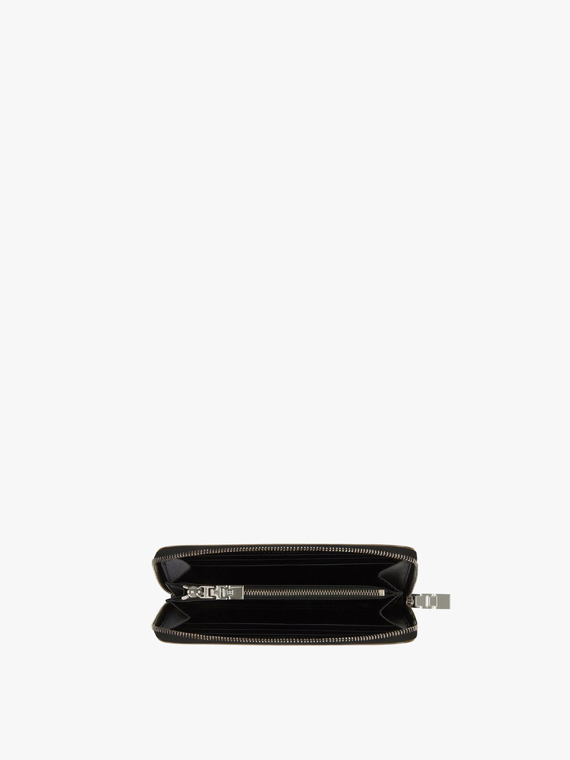 Givenchy 4G LONG ZIPPED WALLET IN GRAINED LEATHER outlook