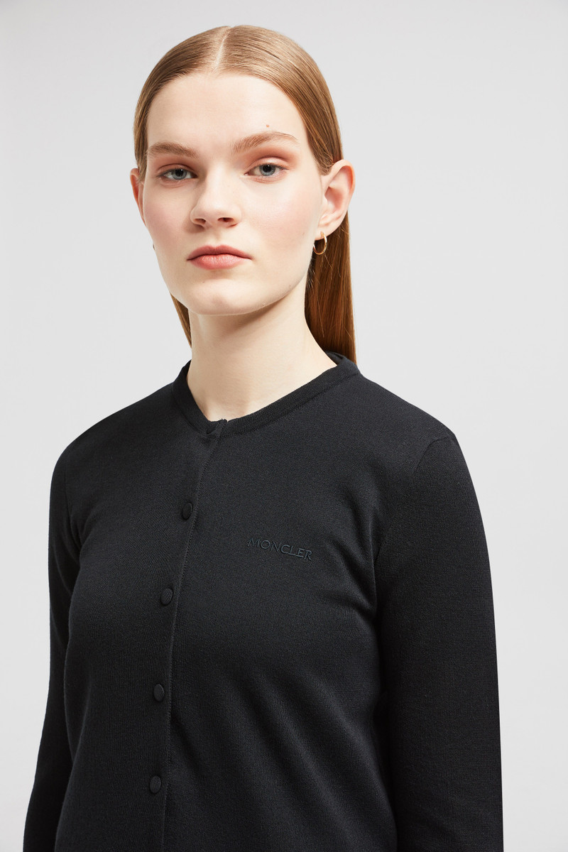Embroidered Logo Cotton Cardigan 4