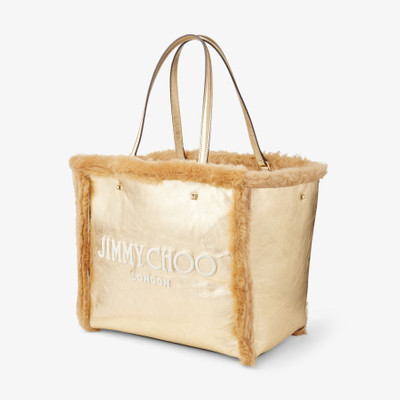 JIMMY CHOO Avenue Tote Bag
Gold Metallic Nappa and Shearling Tote Bag with Jimmy Choo Embroidery outlook