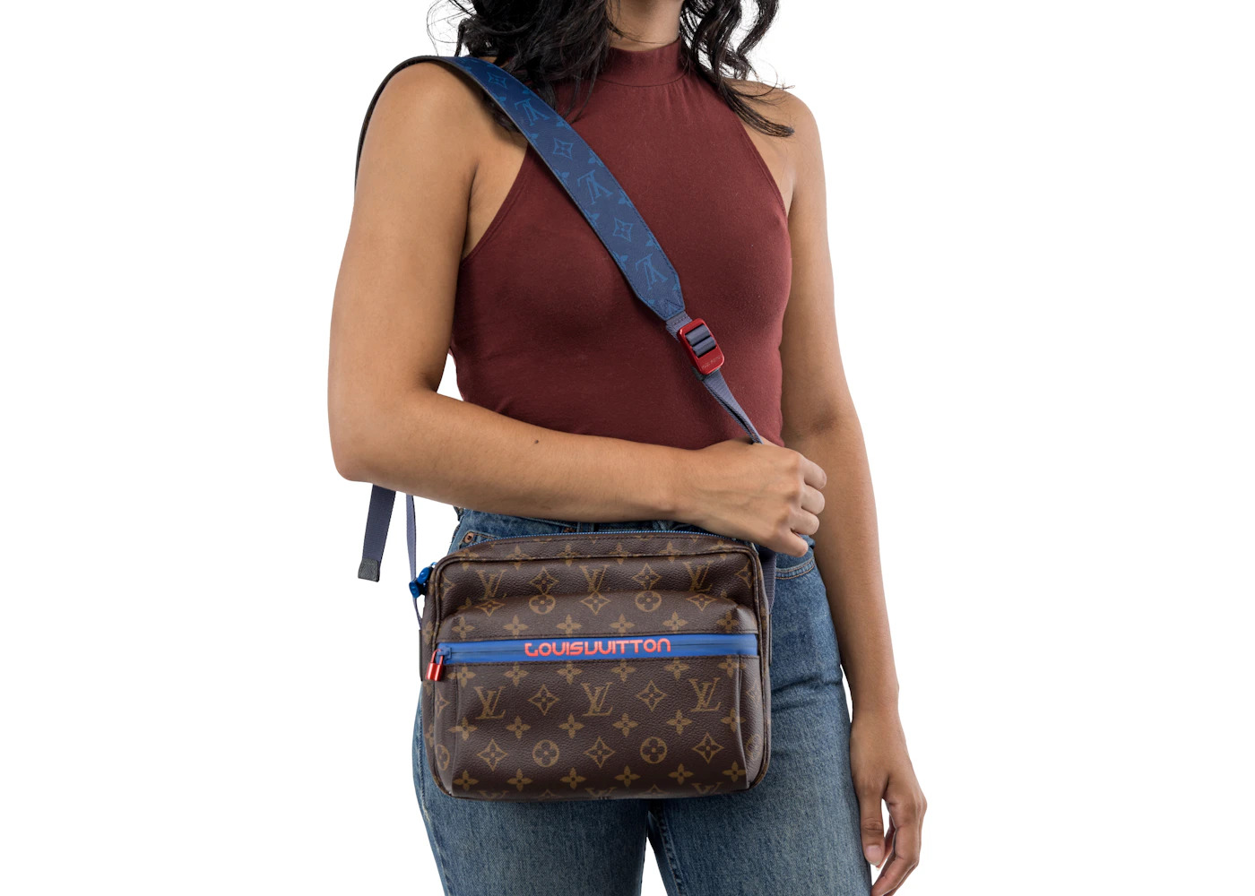 Louis Vuitton Messenger Monogram Outdoor PM Brown Blue - 4
