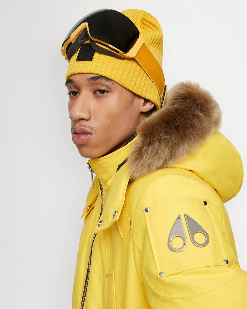 MOOSE KNUCKLES ORIGINALS SHEARLING BALLISTIC BOMBER JACKET