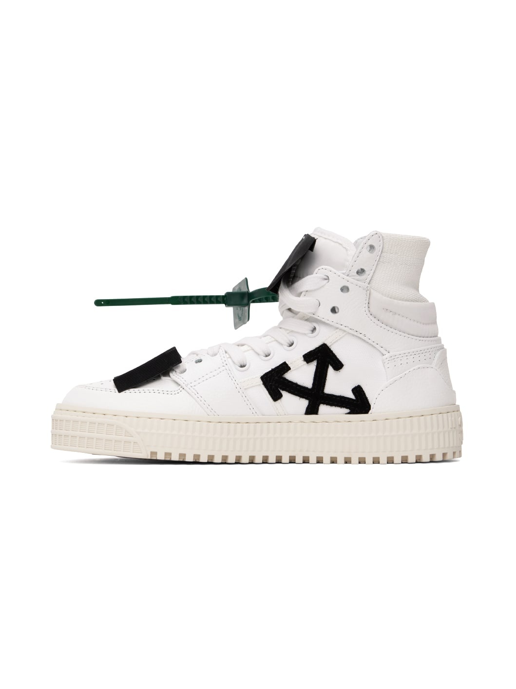 Off-White Black Suede and Textured Leather Off-Court 3.0 High Top Sneakers  Size 41 Off-White