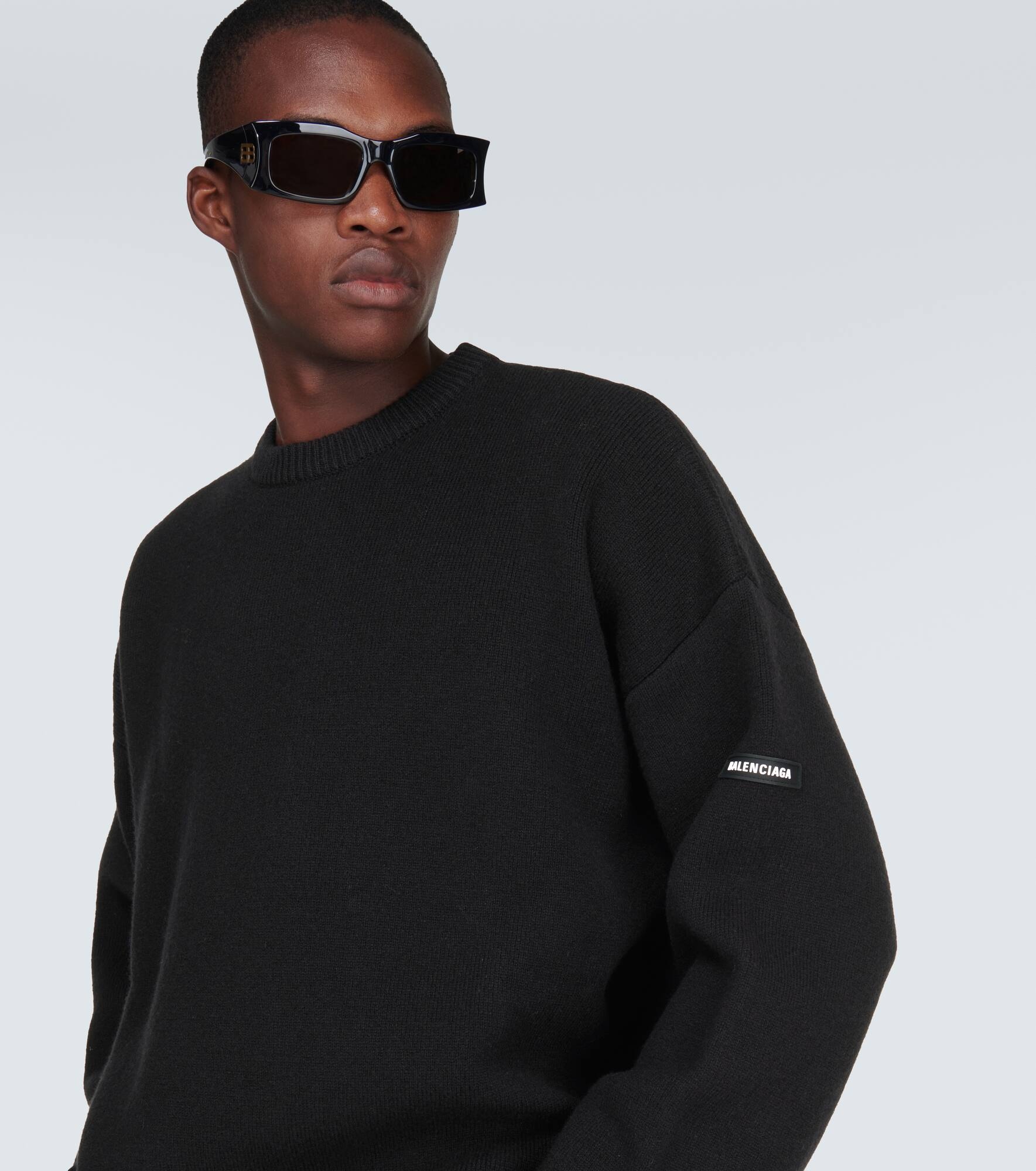 Oversized wool-blend sweater - 5