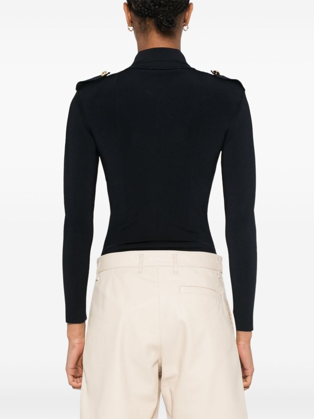 ribbed-knit bodysuit - 4