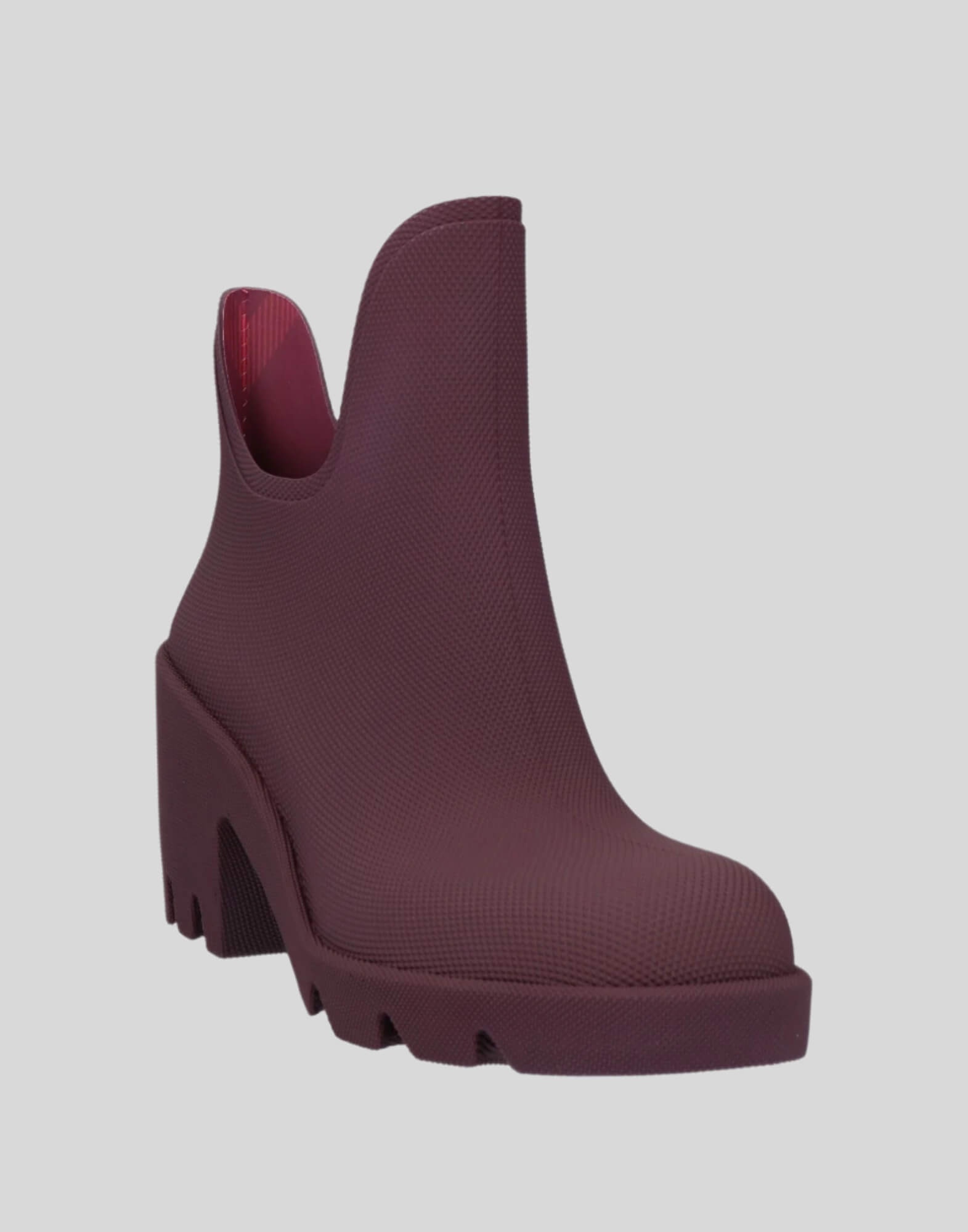 (Women's) ‘Marsh’ heeled rain boots 'Aubergine' - 2