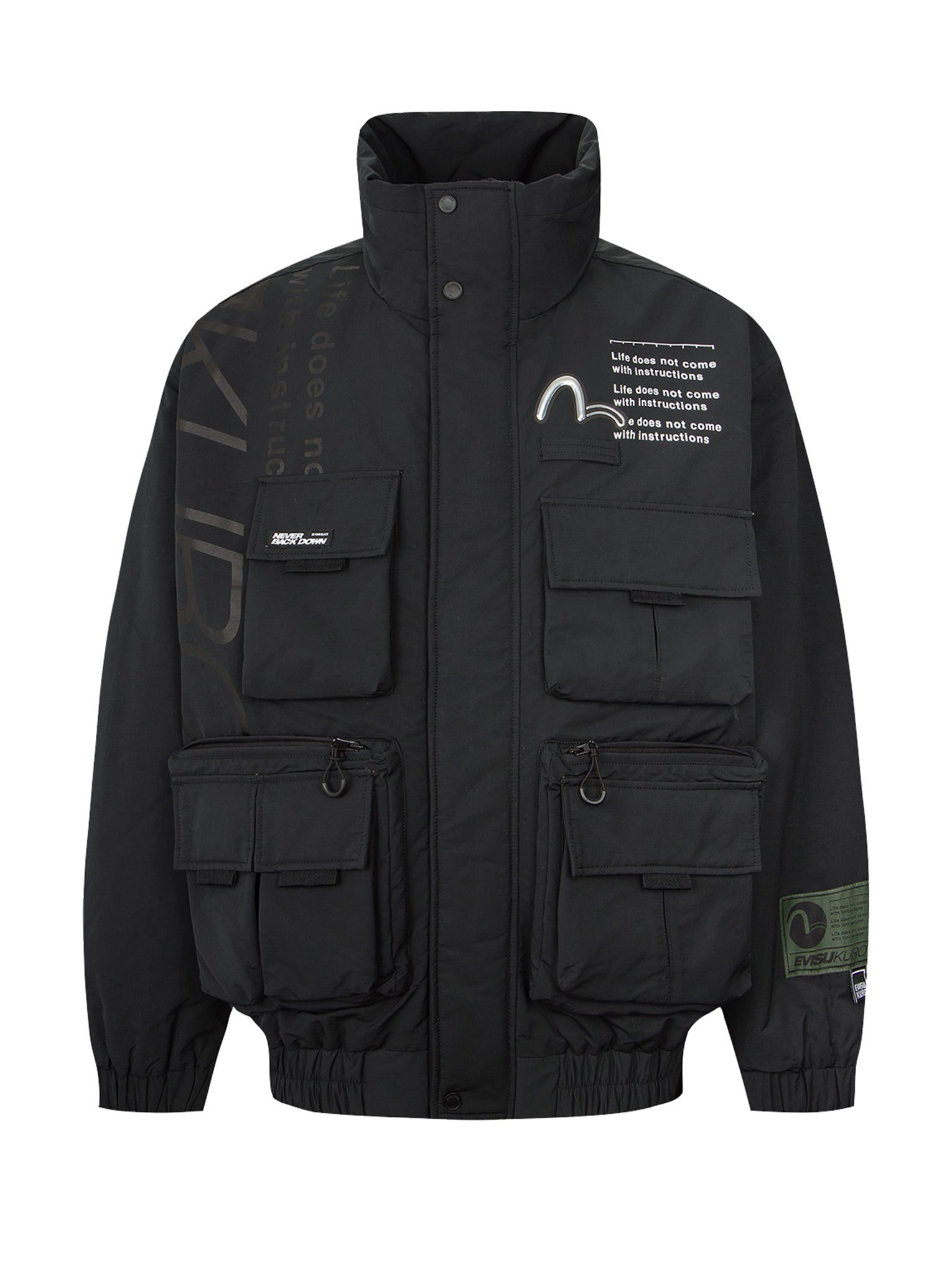 Multi Pocket Padded Bomber Jacket - 13