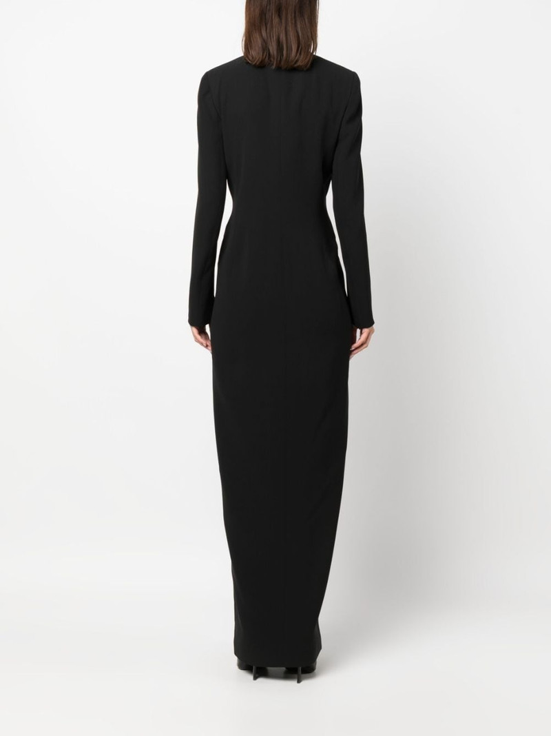 double-breasted suit maxi dress 4