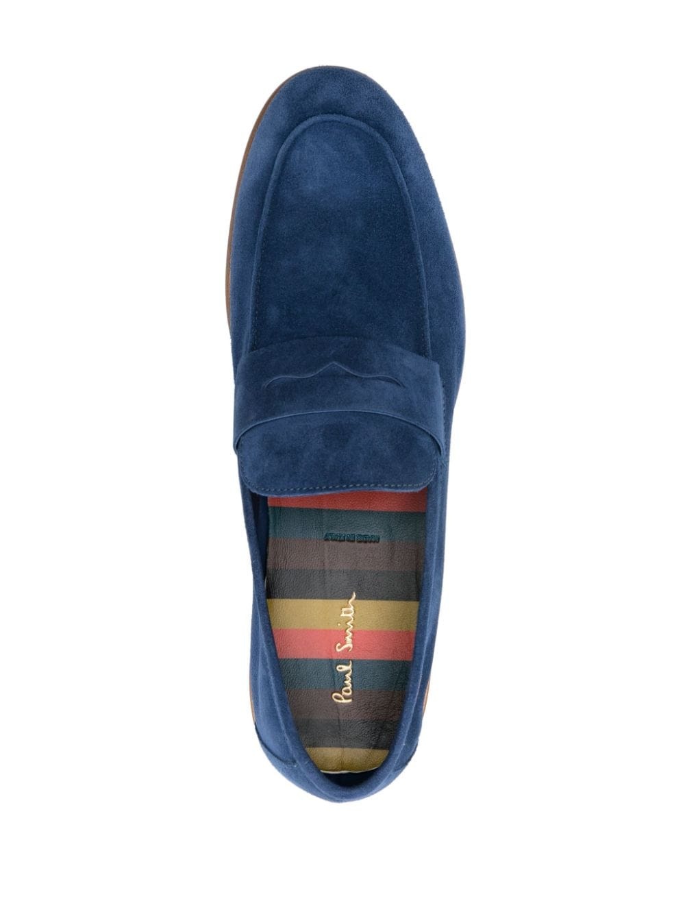 penny-slot suede loafers - 4