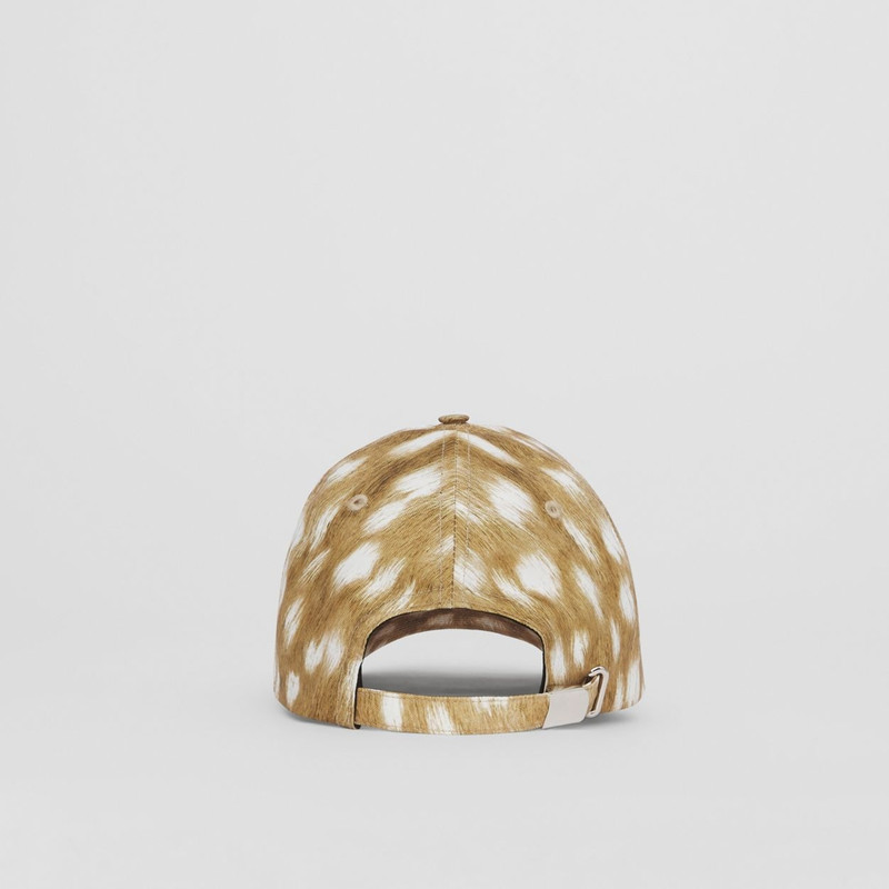 Horseferry Motif Deer Print Nylon Baseball Cap 4