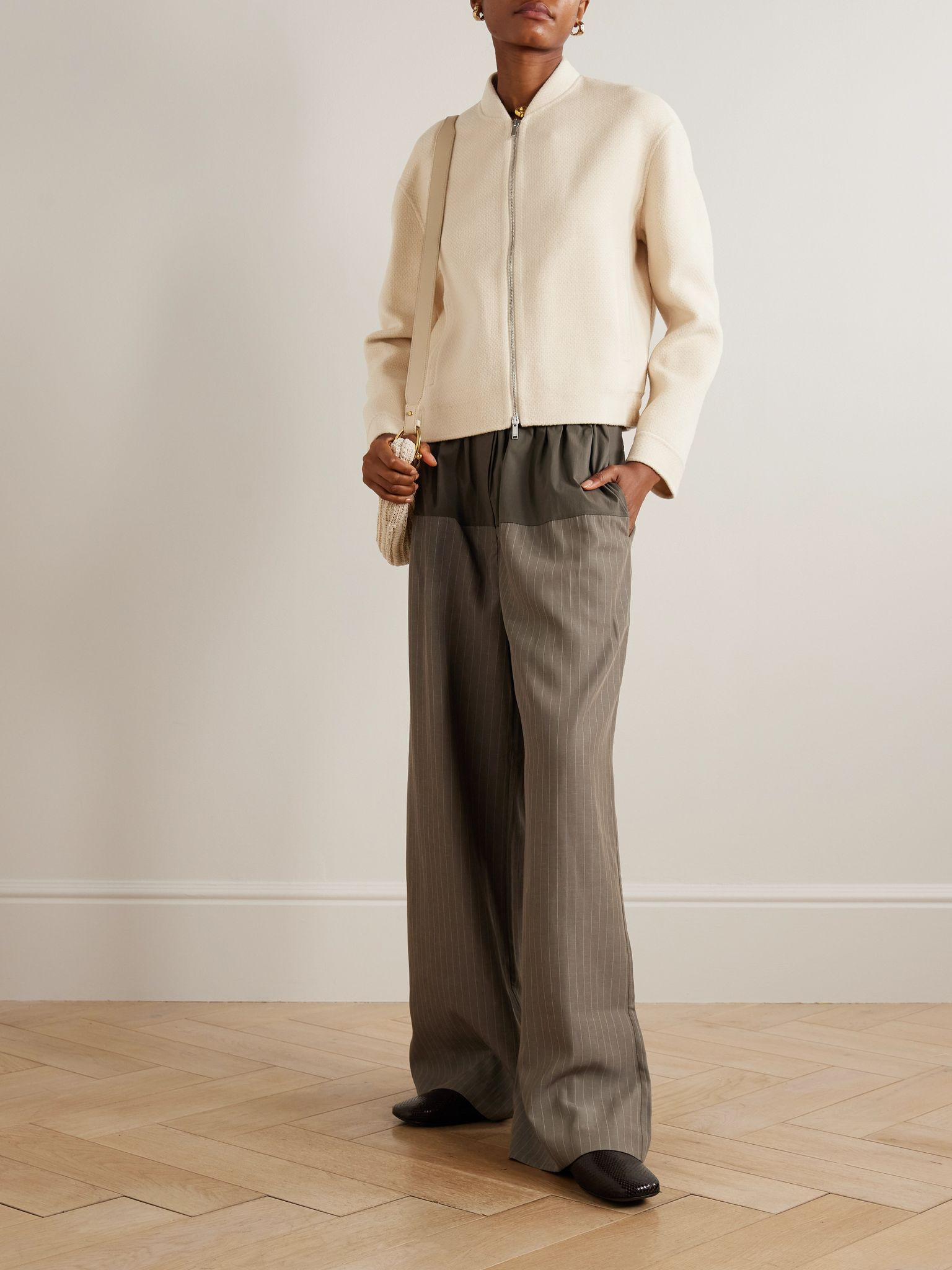 Gustave wool bomber jacket Ivory - 2