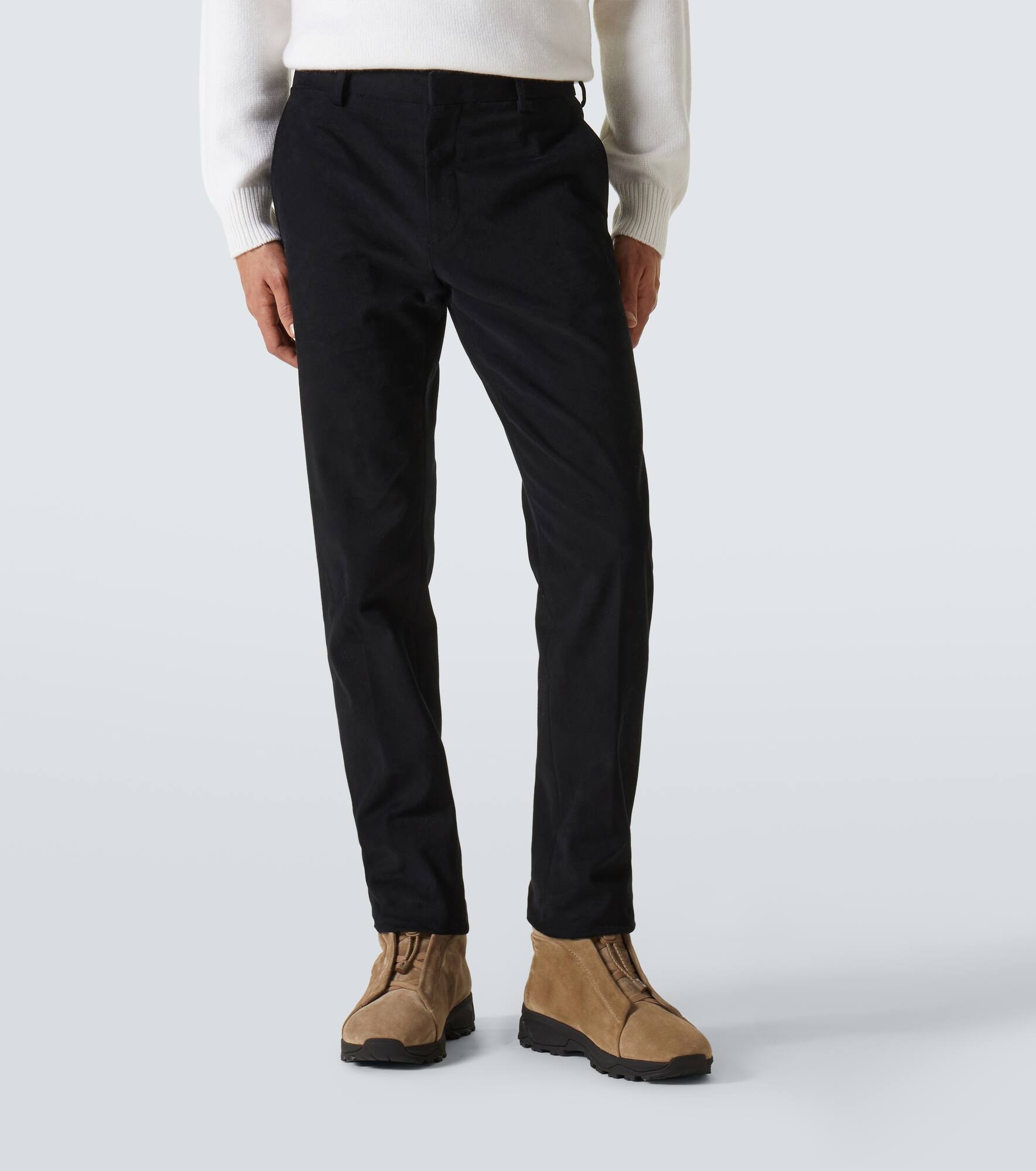 Winter mid-rise cotton chinos - 3