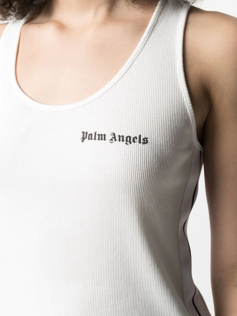 logo-print sleeveless tank top - 3