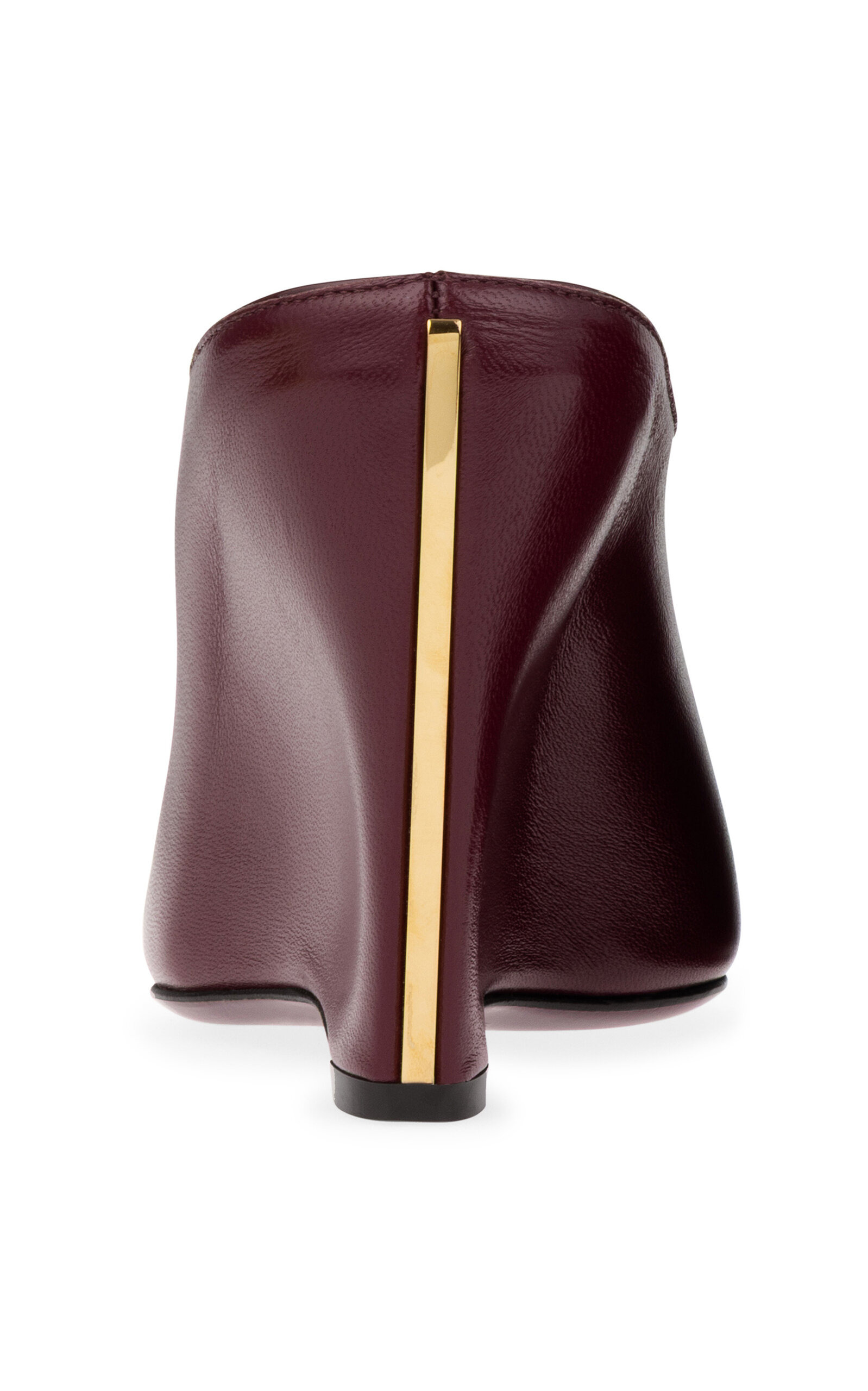 Alicia Leather Wedges Mules burgundy - 3