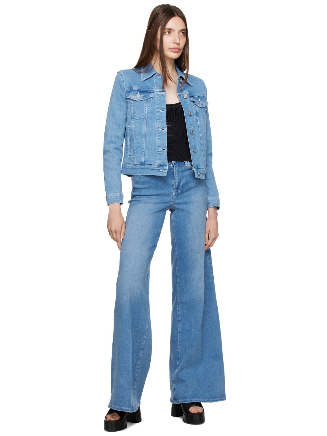 Blue 'Le Palazzo' Jeans - 4