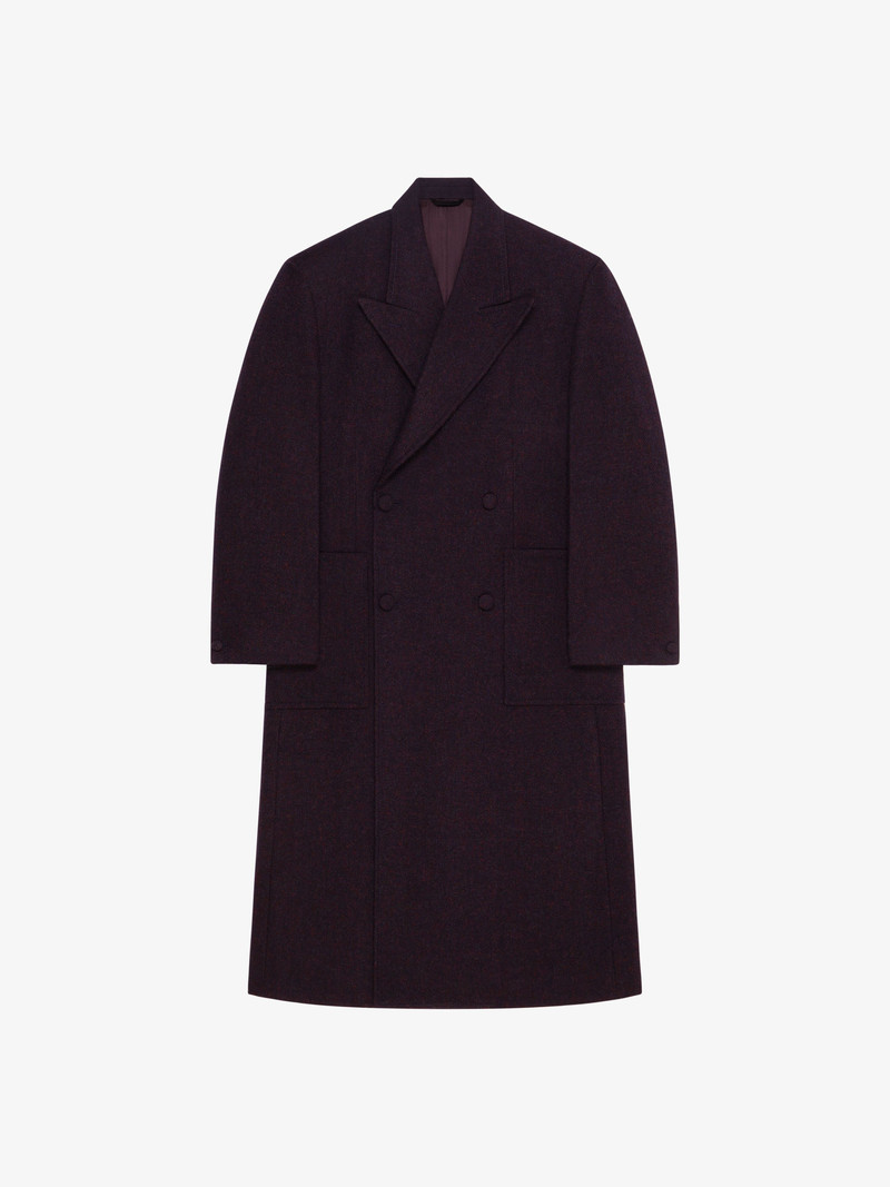 LONG OVERSIZED DOUBLE BREASTED COAT IN WOOL 1