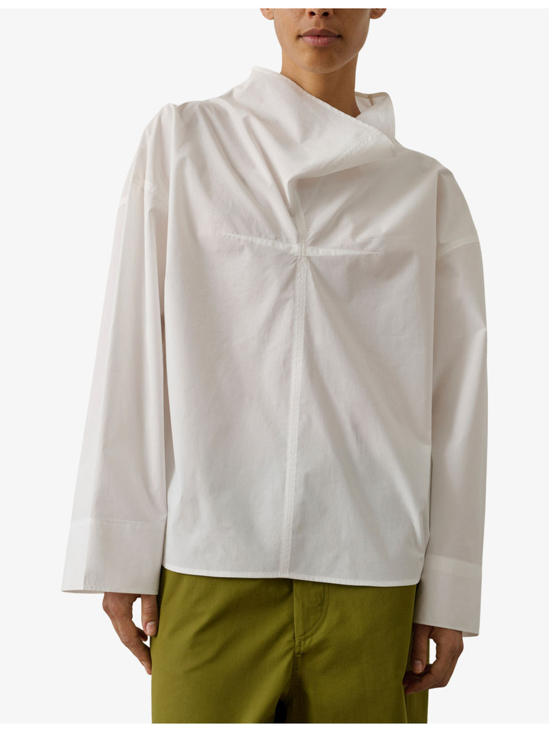 Fidji Cowl-Neck Cotton Blouse 3