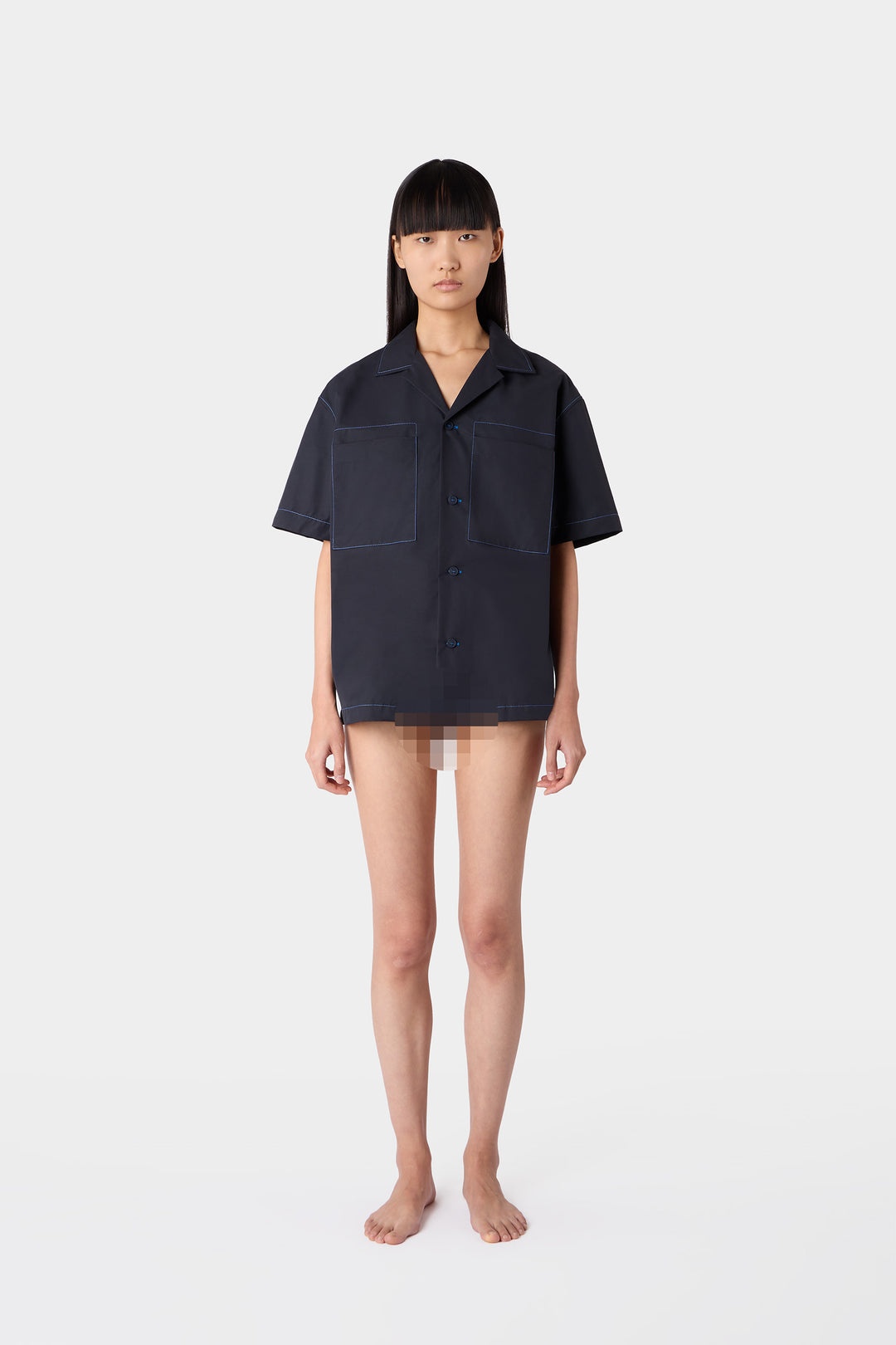 SHORTSLEEVE SHIRT / dark blue - 6