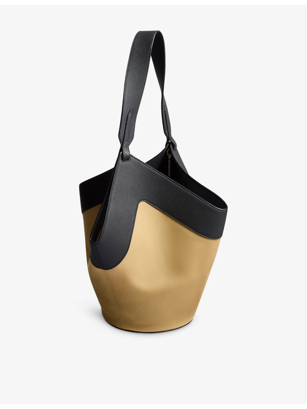 Lotus Small Leather and Canvas Tote Bag - 4
