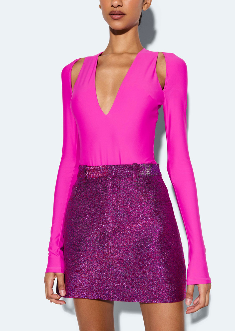 Jersey V Neck Bodysuit 4