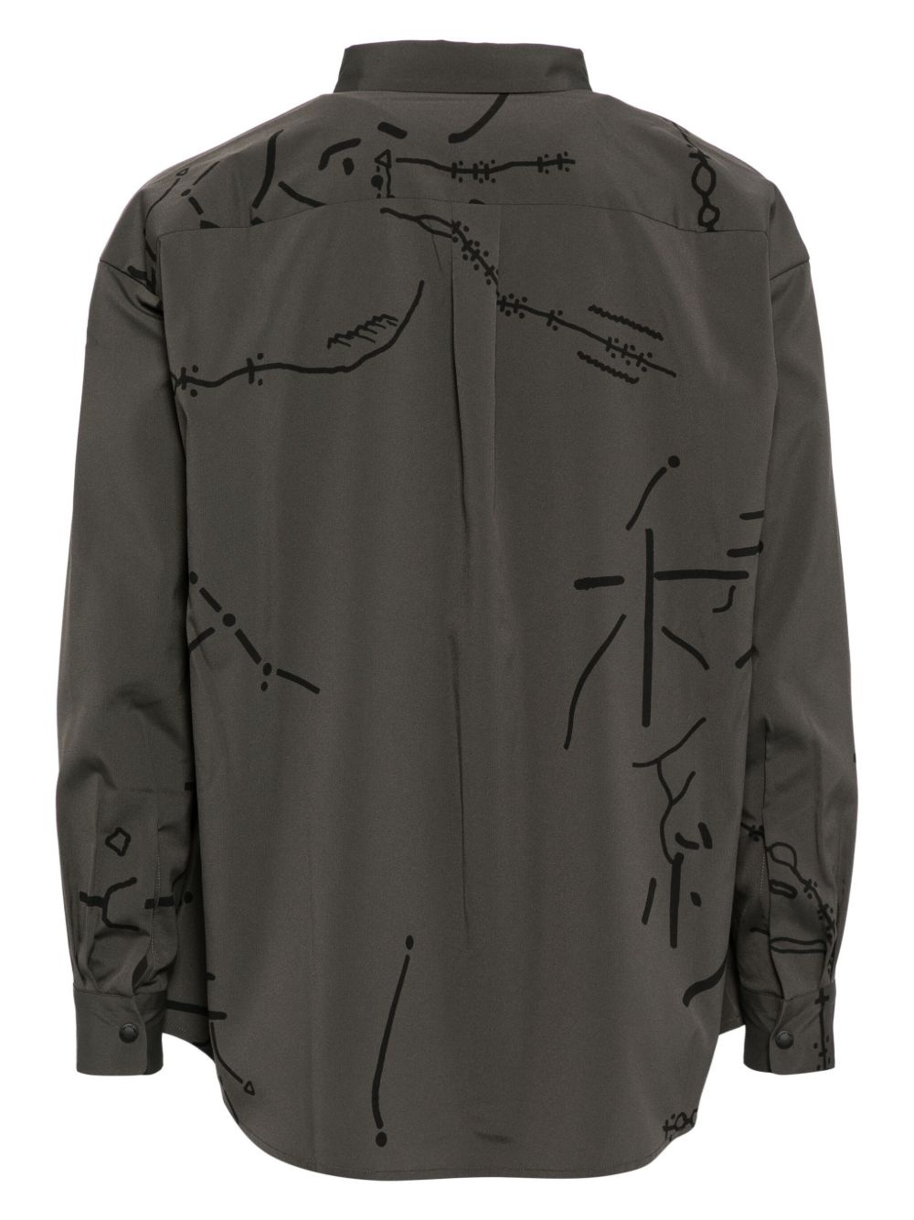Daijiro OHARA map key print shirt - 2