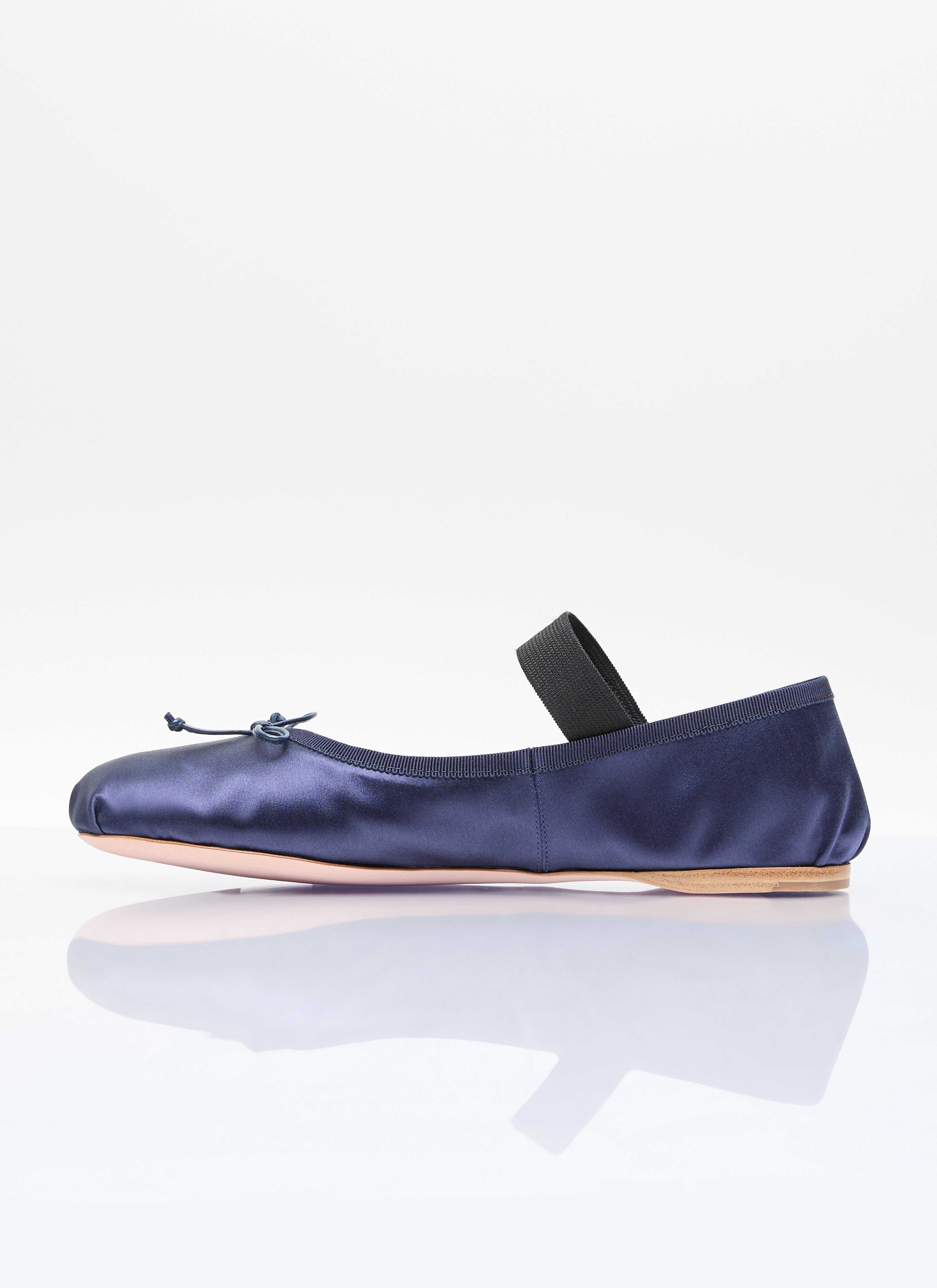 Miu Miu Women Satin Ballerina Flats - 4
