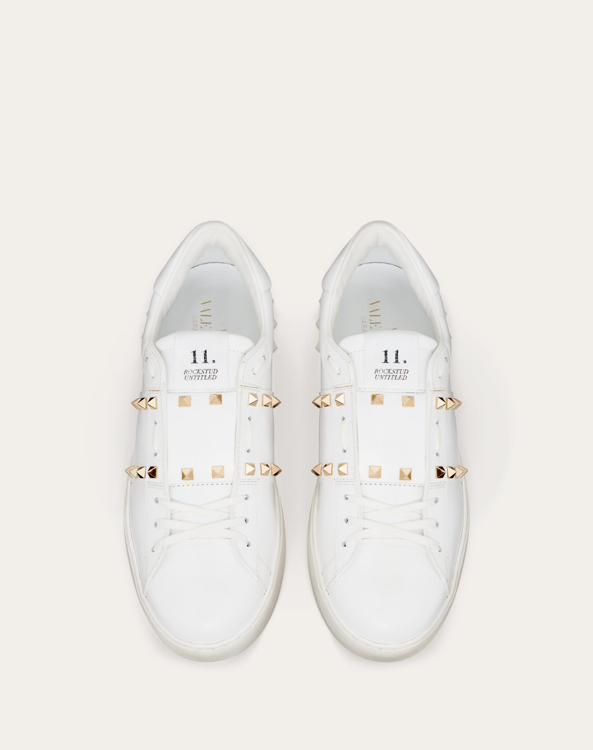 CALFSKIN ROCKSTUD UNTITLED SNEAKER - 4