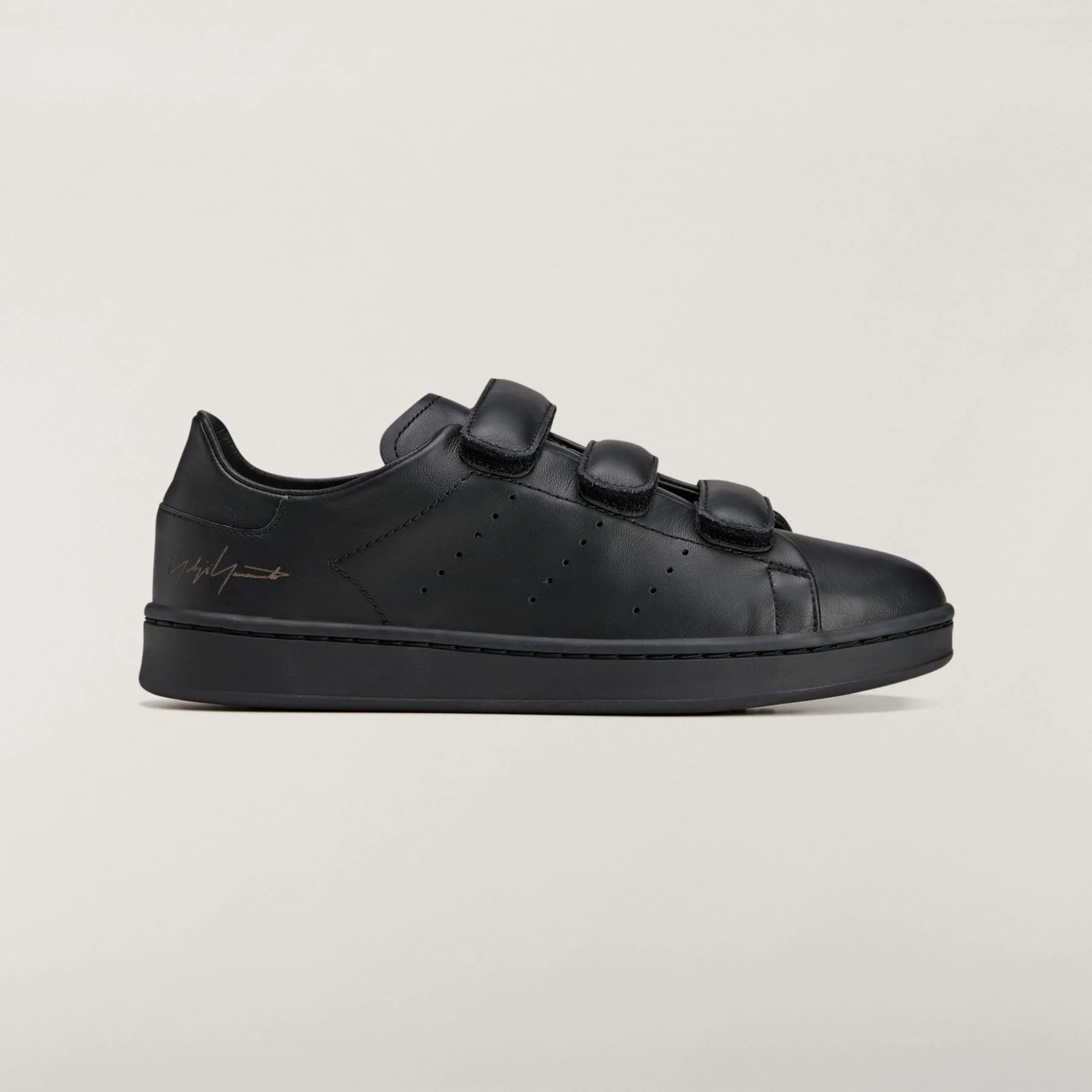 Y-3 STAN SMITH HOOK-AND-LOOP SHOES – BLACK - 1