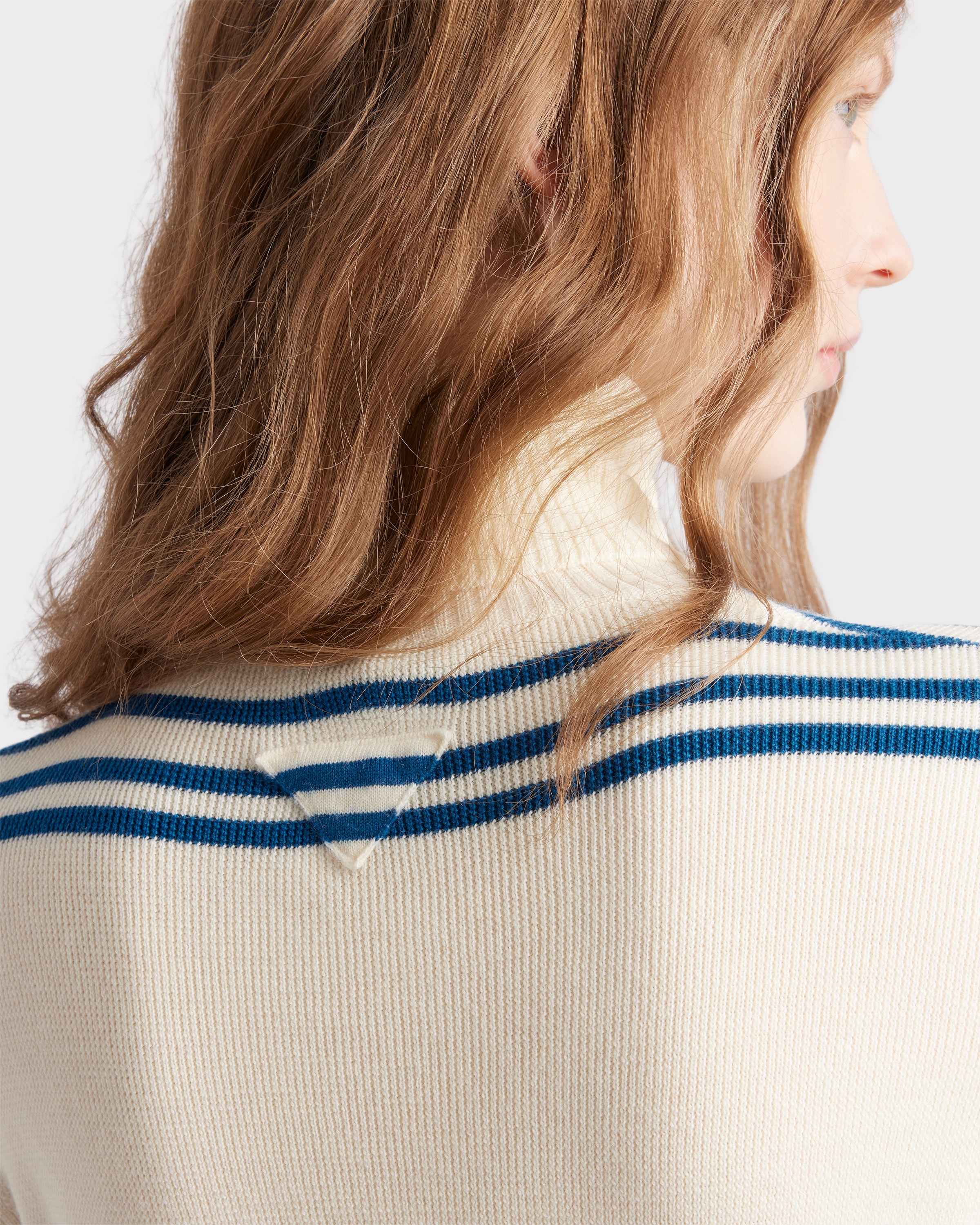 Striped wool turtleneck sweater - 4