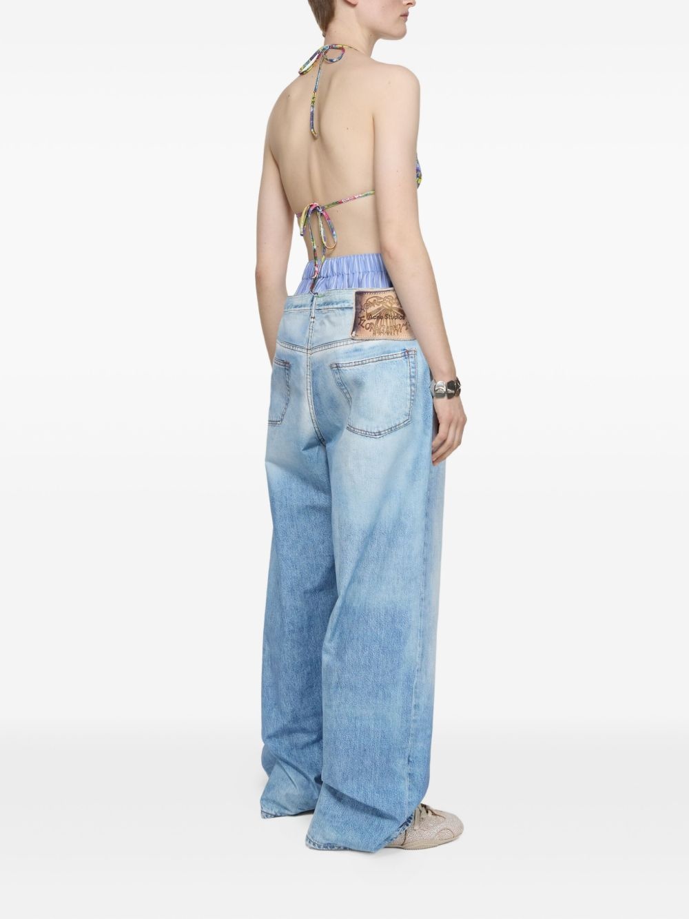 trompe l'oeil trousers - 4