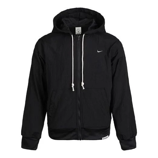 Nike Standard Issue Zip Hooded Jacket Black CK6806-010 - 1