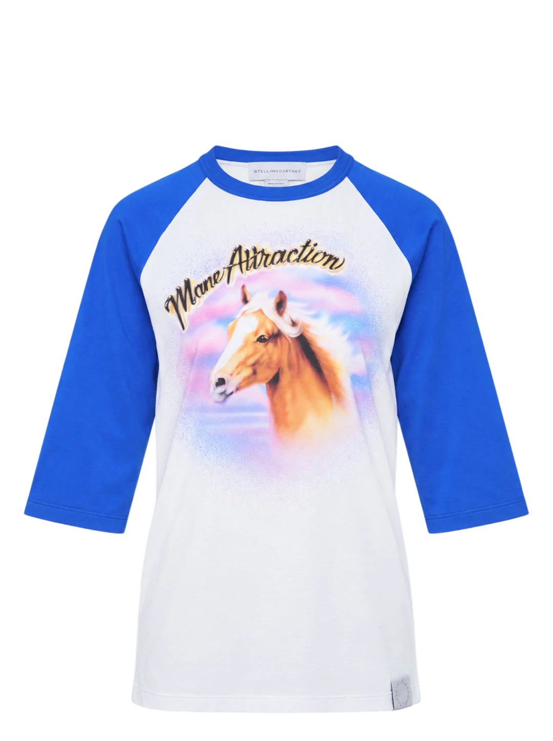 Airbrush Horse Print Baseball Tee - 1