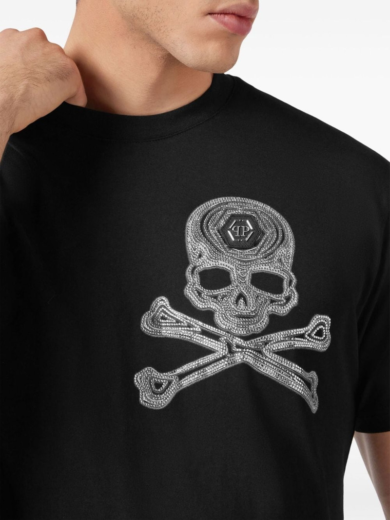 Skull&Bones rhinestoned T-shirt 4