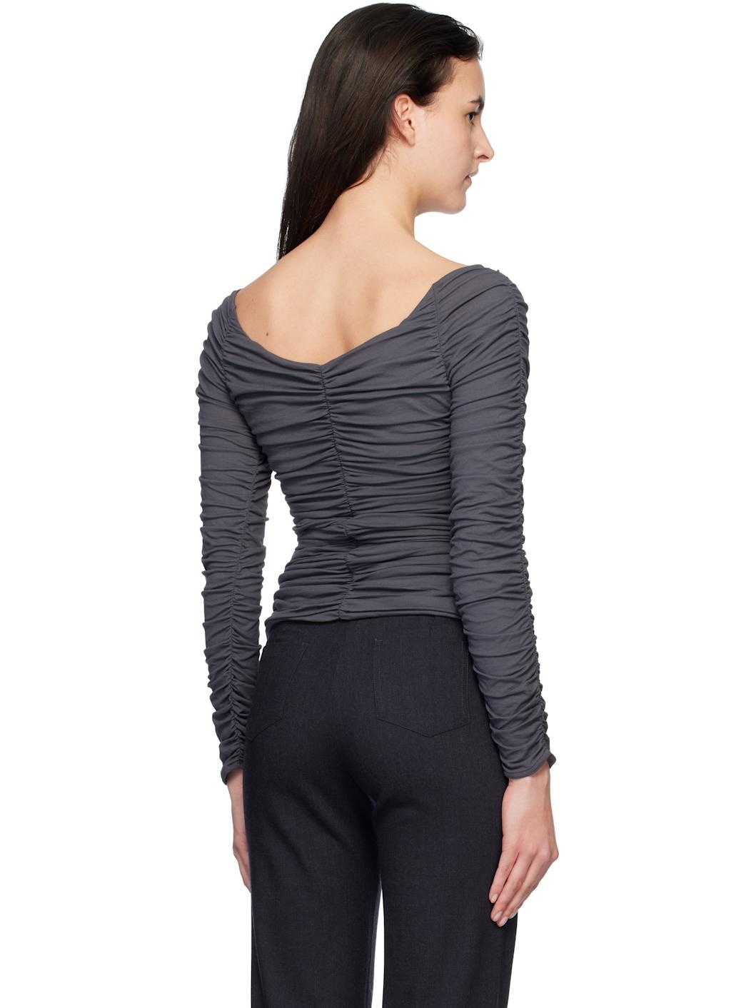 【関税込み】Paloma Wool グレー Juana Tシャツ paloma wool Gray Juana T-shirt | REVERSIBLE