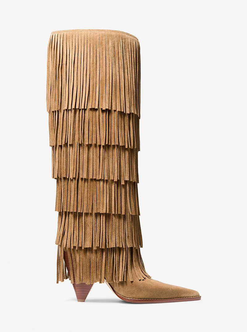 Jayla Fringed Suede Tall Boot 3