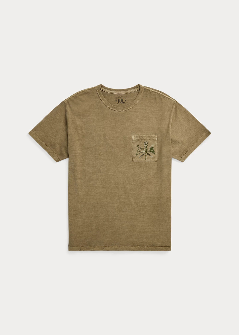 Garment-Dyed Jersey Graphic T-Shirt 1