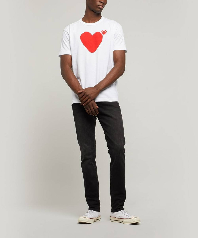 Comme des Garçons PLAY Front Back Heart Logo T-Shirt outlook
