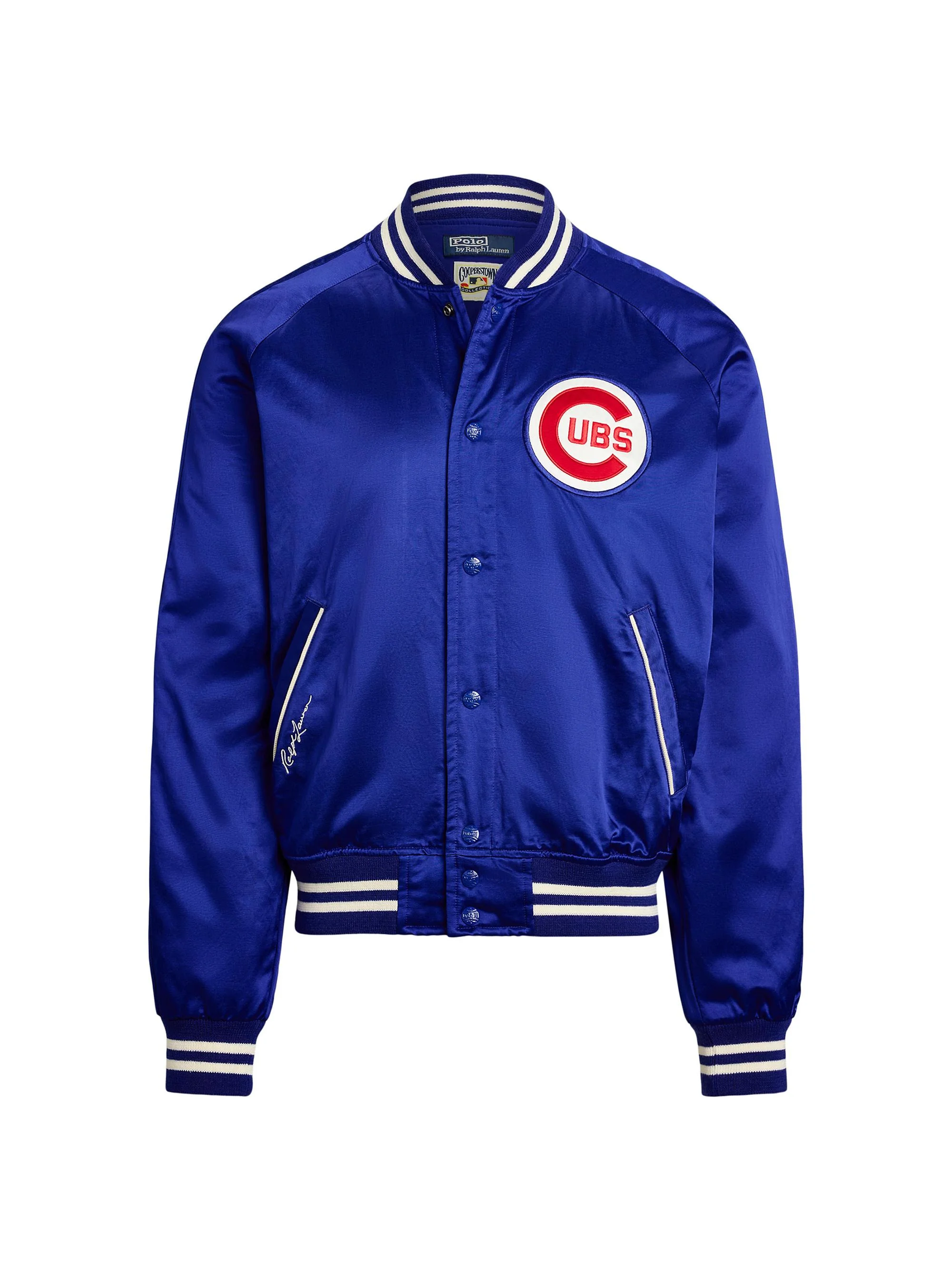 Men's Cubs Satin Bomber Jacket - Rugby Royal - 1