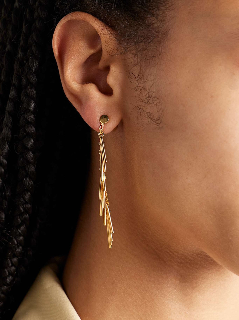 Jil Sander Gold-tone earrings Gold outlook