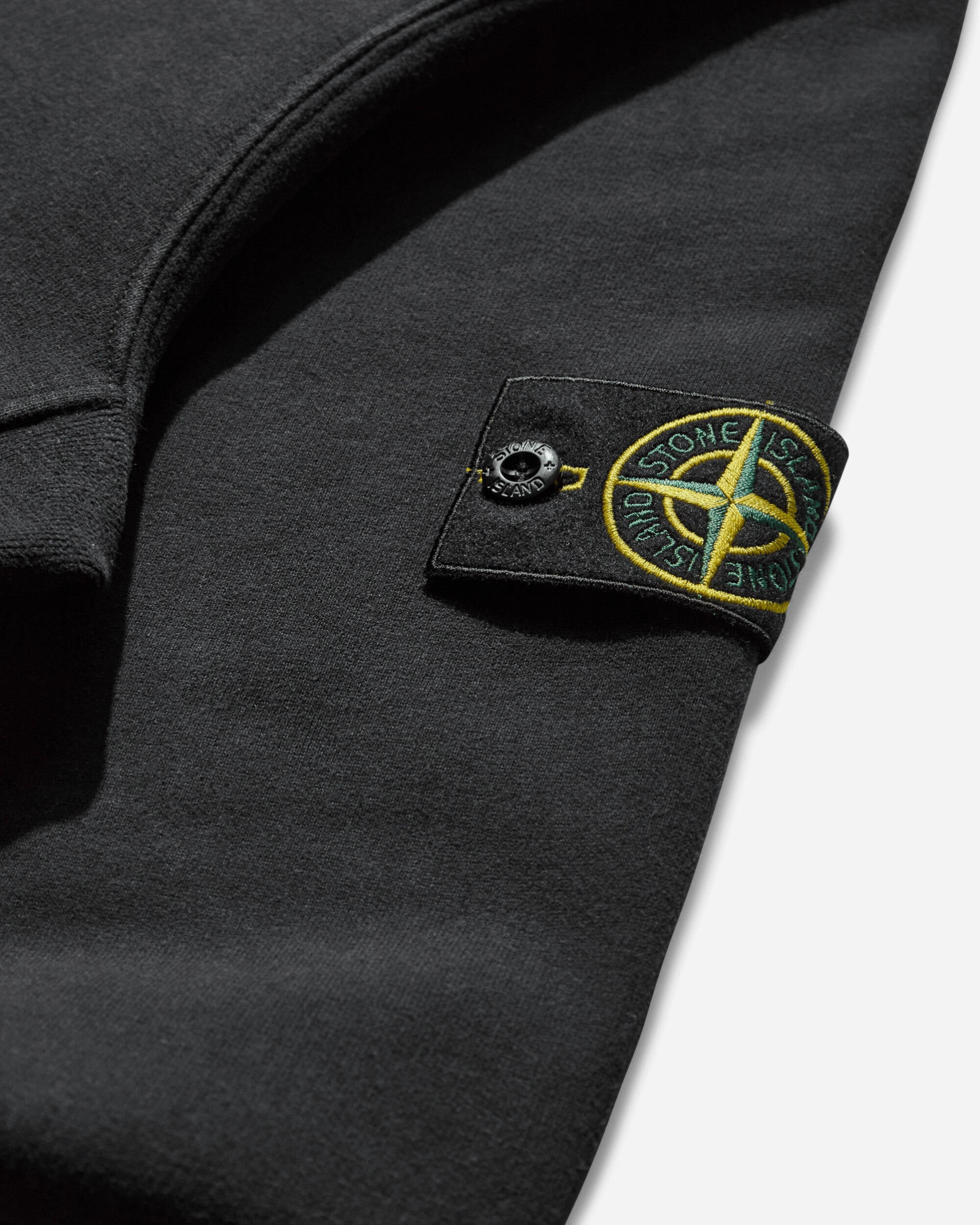 Men's Garment Dyed Zip Hoodie Black - 4