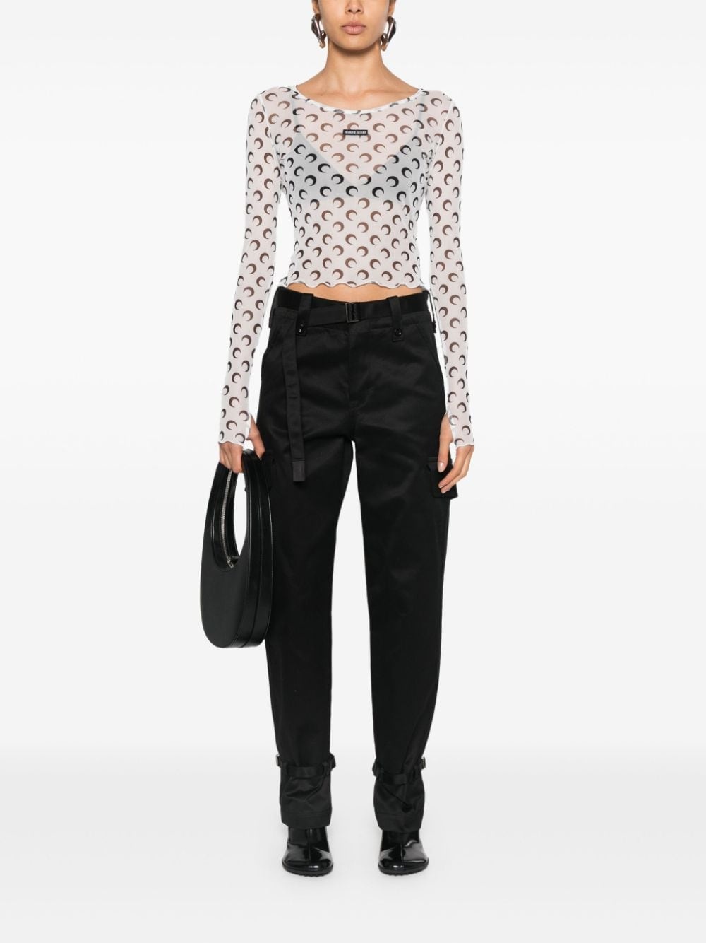 belted cargo pants - 2