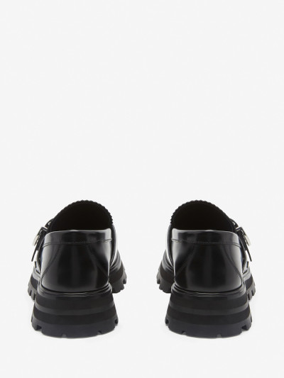 Alexander McQueen Men's Wander Loafer in Black/silver outlook