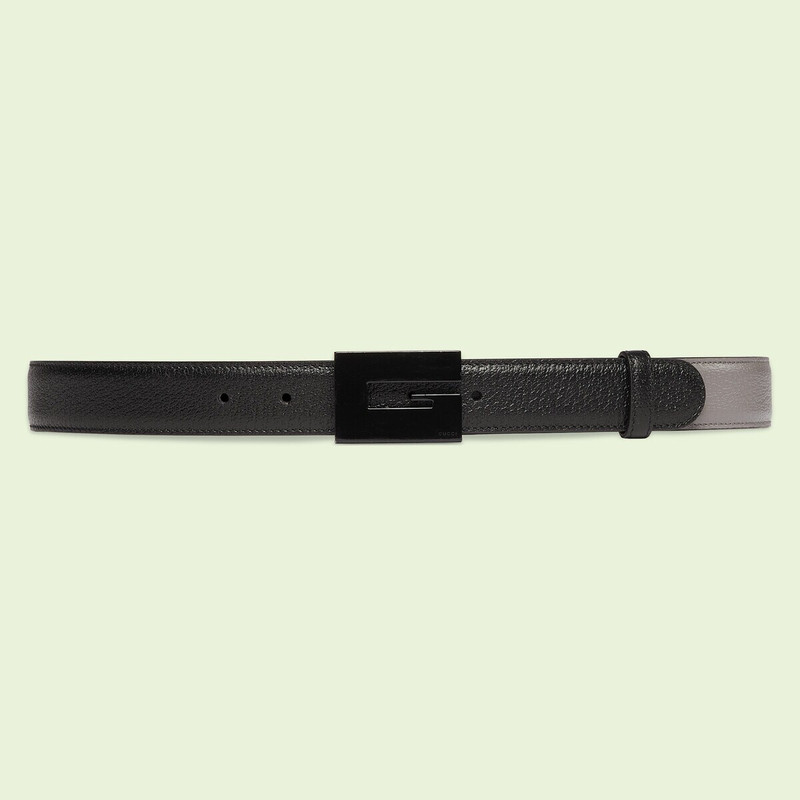 Two-tone thin belt with Square G 1