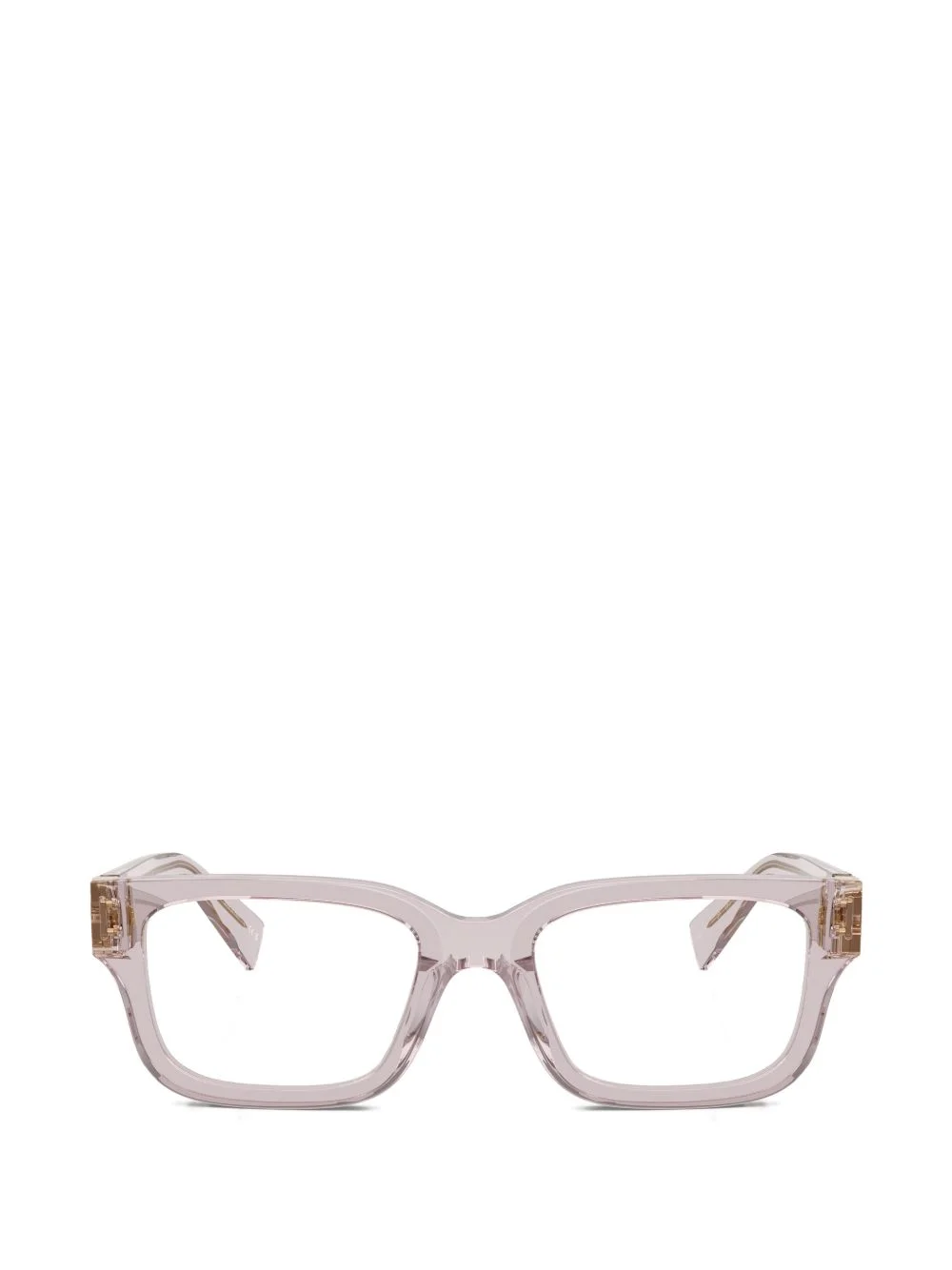 logo-plaque square-frame glasses - 1