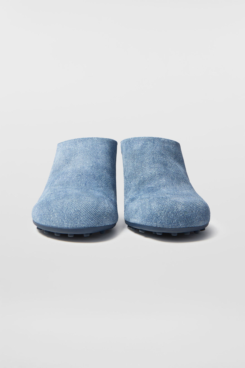 1000CHIODI MULE HEELS / suede denim 3