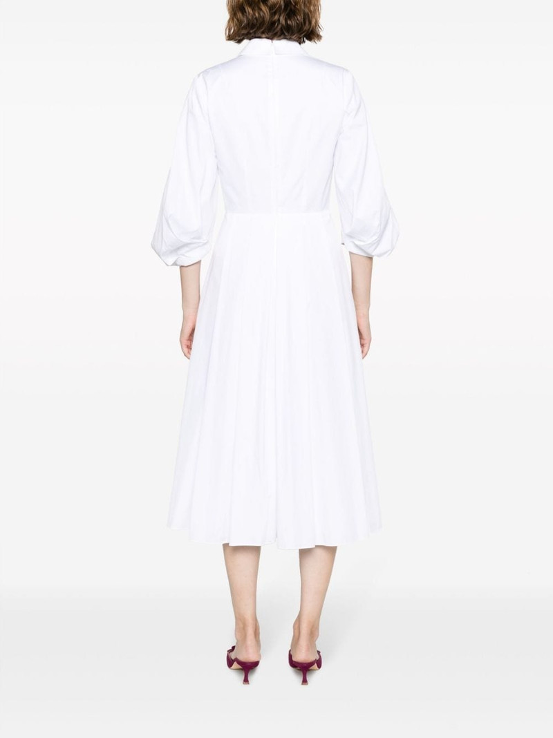peak-lapels cotton midi dress 4