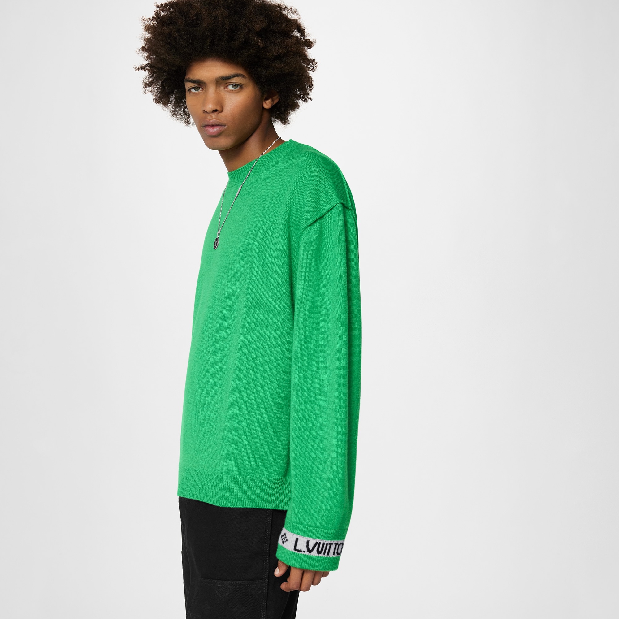 LV Cuffs Cashmere Crewneck - 4
